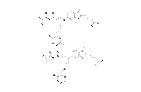 #14;4-[5-[[2-(2-ACETYLAMINO-2-CARBOXYETHANESULFINYL]-ETHYL]-[2-(2-AMINO-2-CARBOXYETHYLSULFANYL)-ETHYL]-AMINO]-1-METHYL-1H-BENZOIMIDAZOL-2-YL]-BUTANOIC-ACID