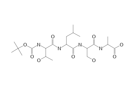 N-TERT.-BUTOXYCARBONYL-L-THREONYL-L-LEUCYL-L-SERYL-L-ALANINE;BOC-THR-LEU-SER-ALA-OH