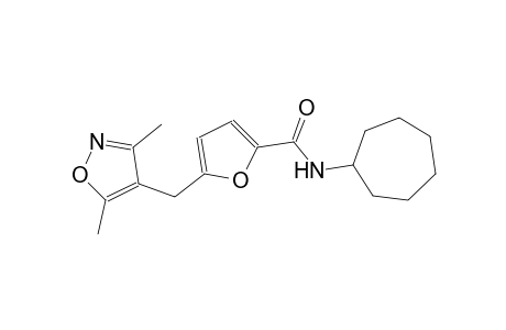 N-cycloheptyl-5-[(3,5-dimethyl-4-isoxazolyl)methyl]-2-furamide