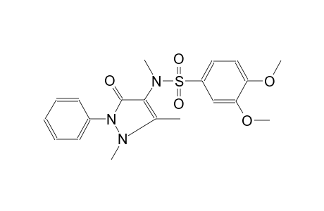 benzenesulfonamide, N-(2,3-dihydro-1,5-dimethyl-3-oxo-2-phenyl-1H-pyrazol-4-yl)-3,4-dimethoxy-N-methyl-