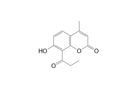 7-hydroxy-4-methyl-8-propionylcoumarin