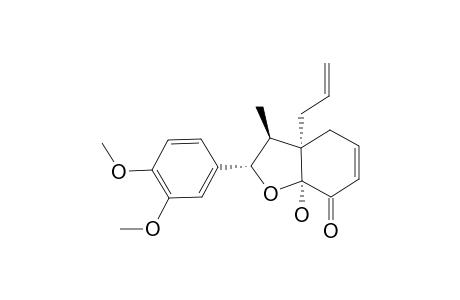 REL-(7-S,8-S,1'-R,2'-S)-2'-HYDROXY-3,4-DIMETHOXY-3'-OXO-DELTA(1,3,5,4',8')-8.1',7.0.2'-NEOLIGNAN