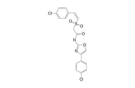 (Z)-[2-(4-CHLOROPHENYL)-ETHENESULFONYL]-N-[4-(4-CHLOROPHENYL)-OXAZOL-2-YL]-ACETAMIDE