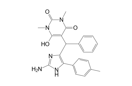 5-((2-Amino-5-(p-tolyl)-1H-imidazol-4-yl)(phenyl)methyl)-6-hydroxy-1,3-dimethylpyrimidine-2,4(1H,3H)-dione