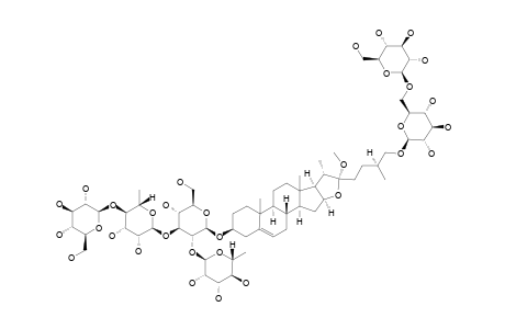 #56;26-O-BETA-D-GLUCOPYRANOSYL-(1->6)-BETA-D-GLUCOPYRANOSYL-22-ALPHA-METHOXY-3-BETA,26-DIHYDROXY-(25S)-FUROST-5-ENE-3-O-ALPHA-L-RHAMNOPYRANOSYL-(1->2)-[BETA-D-