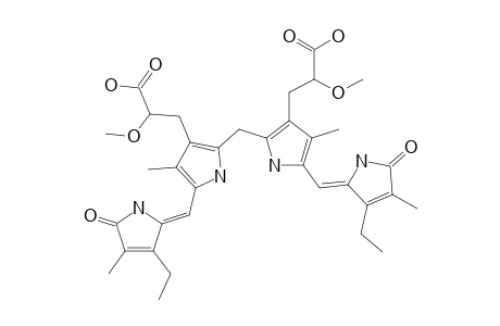 RAC-8,12-BIS-(2-CARBOXY-2-METHOXYETHYL)-3,17-DIETHYL-2,7,13,18-TETRAMETHYL-10H,21H,23H,24H-BILIN-1,19-DIONE