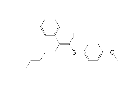 1-{[(1Z)-1-Iodo-2-phenyloct-1-enyl]thio}-4-methoxybenzene