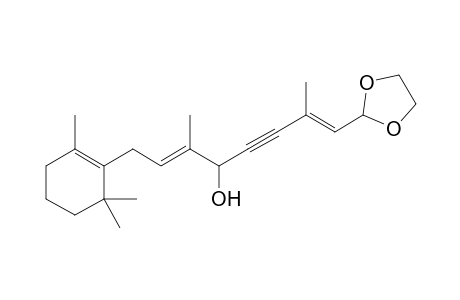 (2E,7E)-8-{[1,3-]Dioxlan-2-yl}-3,7-dimethyl-1-(2,6,6-trimethylcyclohex-1-en-1-yl)octa-2,7-dien-5-yn-4-ol