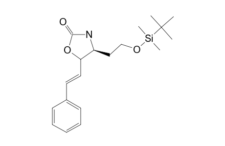 (4S,5RS)-4-(2-[[TERT.-BUTYL-(DIMETHYL)-SILYL]-OXY]-ETHYL)-5-[(E)-2-PHENYLETHENYL]-1,3-OXAZOLIDIN-2-ONE