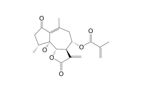 (4-BETA-H)-5-ALPHA-HYDROXY-8-ALPHA-(2-METHYLPROPENOYLOXY)-1(10),11(13)-GUAIADIENE-12,6-ALPHA-OLIDE