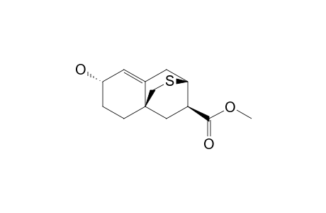 METHYL-(3R*,6S*,8AR*,10R*)-3,4,7,8-TETRAHYDRO-6-HYDROXY-6H-3,8A-ETHANO-1H-2-BENZOTHIOPYRAN-10-CARBOXYLATE