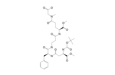 [(2R)-N-(TERT.-BUTOXYCARBONYL)-ALPHA-METHYLASPARTYL]-BETA-(2S)-PHENYLALANYL-BETA-ALANYL-[ALPHA-METHYL-(2R)-GLUTAMYL]-GAMMA-SARCOSINE-DIESTER;ROTAMER-#2;COMPOUN