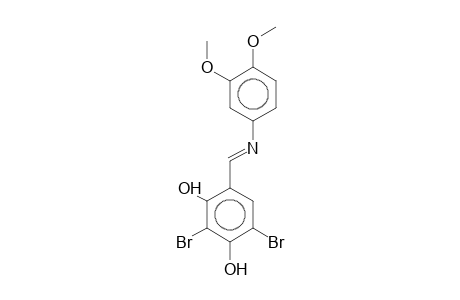 4-(2,4-Dihydroxy-3,5-dibromobenzylideneamino)veratrole