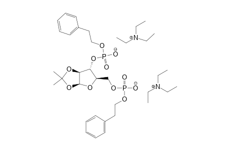 1',2'-O-ISOPROPYLIDENE-3',5'-O-BIS-[(2-PHENYLETHYL)-PHOSPHORYL]-BETA-D-ARABINOFURANOSIDE-BIS-[TRIETHYLAMMONIUM]-SALT