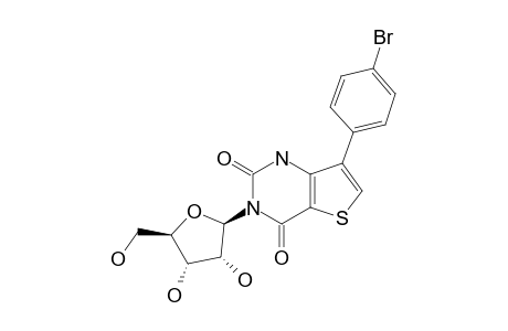 3-(BETA-D-RIBOFURANOSYL)-7-(4-BrOMOPHENYL)-THIENO-[3,2-D]-PYRIMIDINE-2,4-DIONE