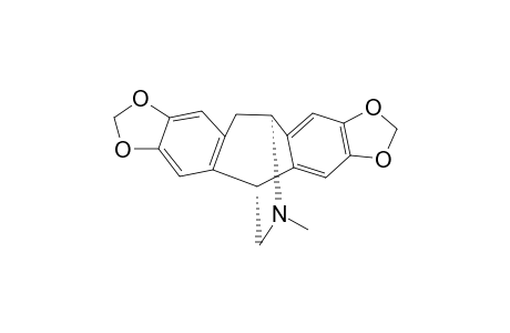 (-)-REFAMIDINE;(-)-11,12-DIHYDRO-14-METHYL-11,5-(IMINOMETHANO)-5H-CYCLOHEPTA-[1,2-F:4,5-F']-BIS-[1,3]-BENZODIOXOLE