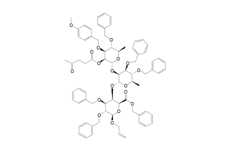 #26;BENZYL-(4-O-BENZYL-3-O-PARA-METHOXYBENZYL-2-O-LEVULINOYL-ALPHA-L-RHAMNOPYRANOSYL)-(1->2)-(3,4-DI-O-BENZYL-ALPHA-L-RHAMNOPYRANOSYL)-(1->4)-(ALLYL-2,3-DI-O-B