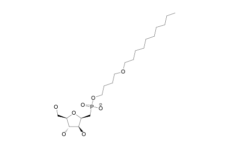 1-(BUTYL-4'-O-DECYL)-2,5-ANHYDRO-D-GLUCITYL-PHOSPHONATE