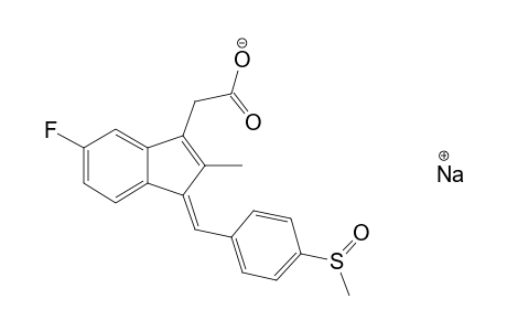 5-FLUORO-2-METHYL-1-[[PARA-(METHYLSULFINYL)-PHENYL]-METHYLENE]-1H-INDENE-3-ACETIC-ACID,SODIUM-SALT;SODIUM-SULINDAC