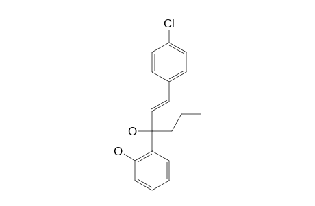 (E)-2-[1-(4-CHLOROPHENYL)-3-(HYDROXYHEXA-1-EN-3-YL]-PHENOL