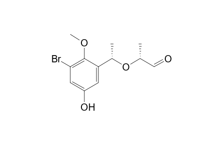 (.alpha.'S,2R)-2-(3'-Bromo-5'-hydroxy-2'-methoxy-.alpha.'-methylbenzyloxy)propanal