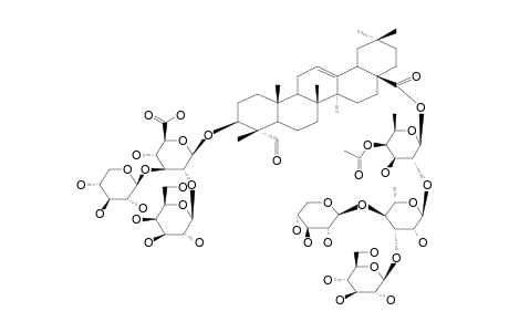 3-O-BETA-D-XYLOSYL-(1-3)-[BETA-D-GALACTOSYL-(1-2)]-BETA-D-GLUCURONYLGYPSOGENIN-28-O-BETA-D-XYLOSYL-(1-4)-[BETA-D-GLUCOSYL-(1-3)]-ALPHA-L-RHAMNOSYL-(1->2)-BETA-