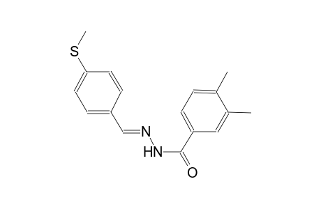 3,4-dimethyl-N'-{(E)-[4-(methylsulfanyl)phenyl]methylidene}benzohydrazide