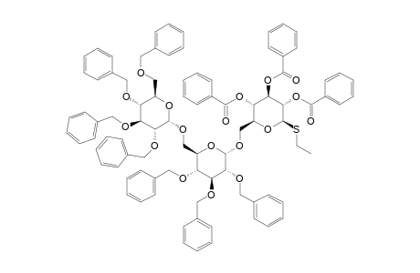 #13;ETHYL_2,3,4-TRI-O-BENZOYL-6-O-(2,3,4-TRI-O-BENZYL-6-O-(2,3,4,6-TETRA-O-BENZYL-ALPHA-D-GLUCOPYRANOSYL)-ALPHA/BETA-D-GLUCOPYRANOSYL)-1-THIO-BETA-D-GLUCOPYRAN