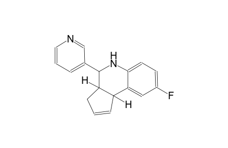 3H-cyclopenta[c]quinoline, 8-fluoro-3a,4,5,9b-tetrahydro-4-(3-pyridinyl)-, (3aS,4R,9bR)-