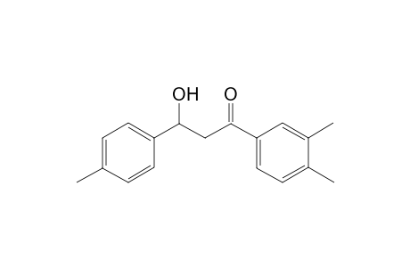 3-Hydroxy-1-(3, 4-dimethylphenyl)-3-p-tolylpropan-1-one