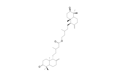 MOLDENIN;3-BETA-HYDROXY-LABD-8(17)-ENYL-3'-OXO-LABD-8'(17')-EN-15'-OATE