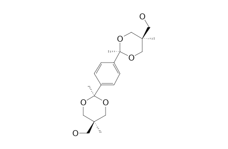 1,4-BIS-(5-HYDROXYMETHYL-2,5-DIMETHYL-1,3-DIOXAN-2-YL)-BENZENE;ISOMER-#A