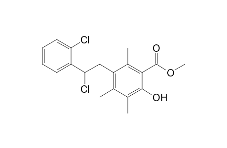 Methyl 5-[2-Chloro-2-(2-chlorophenyl)ethyl]-3,4,6-trimethylsalicylate