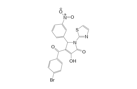 4-(4-bromobenzoyl)-3-hydroxy-5-(3-nitrophenyl)-1-(1,3-thiazol-2-yl)-1,5-dihydro-2H-pyrrol-2-one