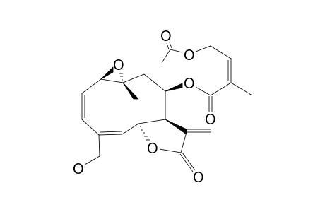 GERMACRA-2,4E,11(13)-TRIEN-12,6-A-OLIDE,1-B,10-EPOXY-15-HYDROXY-8-B-(4'-ACETOXYANGELOYLOXY)