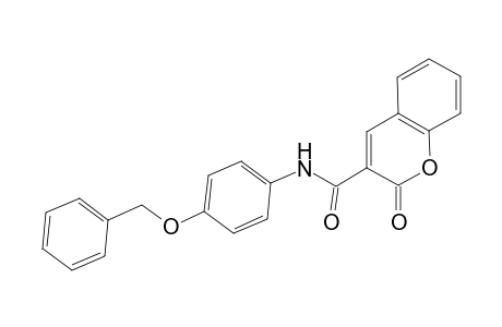 2H-Chromene-3-carboxamide, 2-oxo-N-(4-benzyloxyphenyl)-