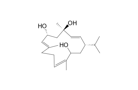 (1S,2E,4R,6R,7E,11Z,13.xi.)-2,7,11-Cembratriene-4,6,13-triol