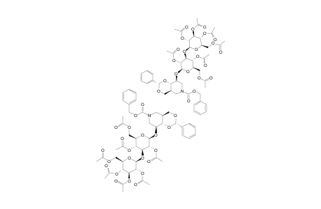 #14;(1R,3R,6R,10R)-8-BENZYLOXYCARBONYL-3-PHENYL-10-[(TETRA-O-ACETYL-BETA-D-GLUCOPYRANOSYL)-(1->3)-O-(TRI-O-ACETYL-BETA-D-GLUCOPYRANOSYL)]-OXY-8-AZA-2,4-DIOXA-B