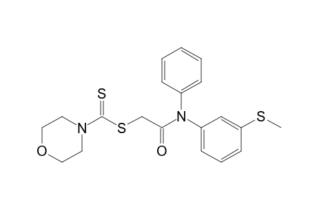 N-[3'-(Methylthio)phenyl]-N-{[(4'-morpholinyl)thiocarbamoyl]thioacetyl}-phenylamine