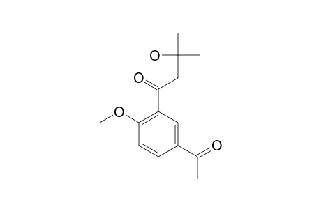 1-(5'-ACETYL-2'-METHOXYPHENYL)-3-HYDROXY-3-METHYLBITAN-1-ONE