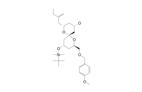 (2R,4S,6R,8R,10S)-10-(TERT.-BUTYLDIMETHYLSILANYLOXY)-2-(2'-ETHYLPROP-1'-EN-3'-YL)-8-(PARA-METHOXYBENZYLOXYMETHYL)-1,7-DIOXASPIRO-(5.5)-UNDECAN-4-OL;(AE)