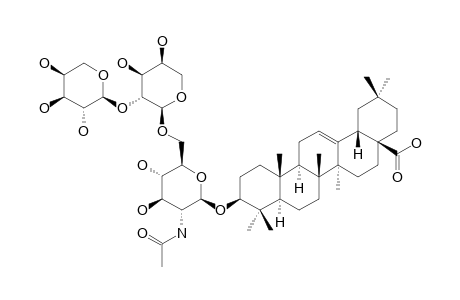 3-O-ALPHA-L-ARABINOPYRANOSYL-(1->2)-ALPHA-L-ARABINOPYRANOSYL-(1->6)-2-ACETAMIDO-2-DEOXY-BETA-D-GLUCOPYRANOSYLOLEANOLIC-ACID