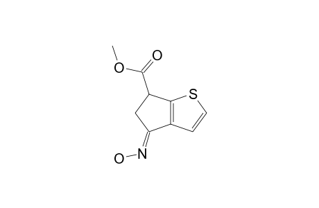 (+/-)-METHYL-4-HYDROXYIMINO-5,6-DIHYDRO-4H-CYCLOPENTA-[B]-THIOPHENE-6-CARBOXYLATE