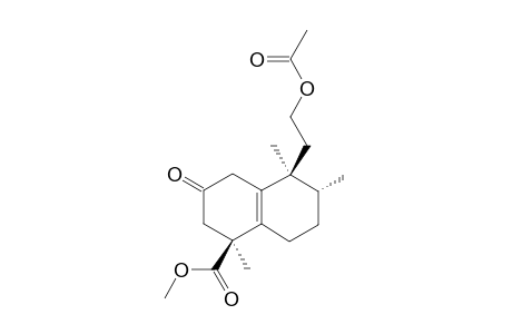 METHYL-12-ACETOXY-2-OXO-13,14,15,16-TETRANOR-ENT-HALIM-5(10)-EN-18-OATE