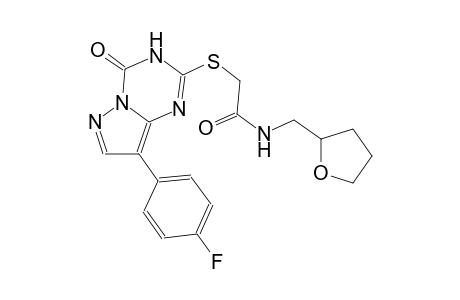 acetamide, 2-[[8-(4-fluorophenyl)-3,4-dihydro-4-oxopyrazolo[1,5-a][1,3,5]triazin-2-yl]thio]-N-[(tetrahydro-2-furanyl)methyl]-