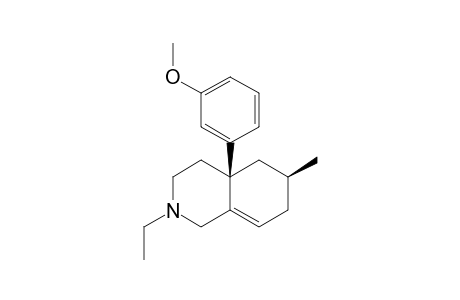 REL-(4AS,6S)-2-ETHYL-4A-(3'-METHOXYPHENYL)-6-METHYL-1,2,3,4,4A,5,6,7-OCATHYDRO-ISOQUINOLINE