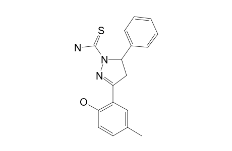 3-(2-HYDROXY-5-METHYLPHENYL)-5-PHENYL-4,5-DIHYDRO-1H-PYRAZOLE-1-CARBOTHIOAMIDE