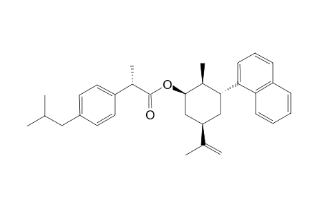 (1R,2S,2''S,3R,5R)-2-(4-ISOBUTYLPHENYL)-PROPIONIC-ACID-5-ISOPROPENYL-2-METHYL-3-NAPHTHALEN-1-YL-CYCLOHEXYLESTER;MINOR-DIASTEREOMER