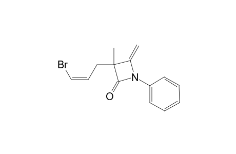 (Z)-3-(3-bromoallyl)-3-methyl-4-methylene-1-phenylazetidin-2-one