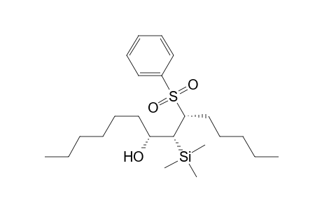 (7R*,8R*,9R*)-9-(Phenylsulfonyl)-8-(trimethylsilyl)tetradecan-7-ol